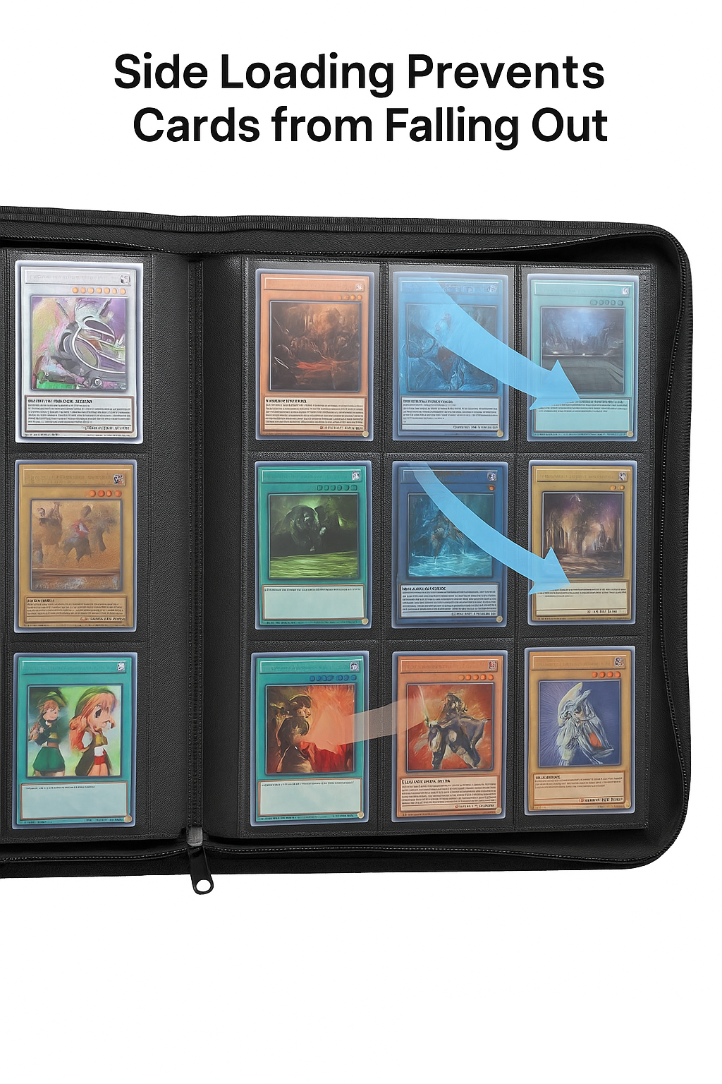 LichGuard Premium Toploader Binder – 9-Pocket Marine Blue