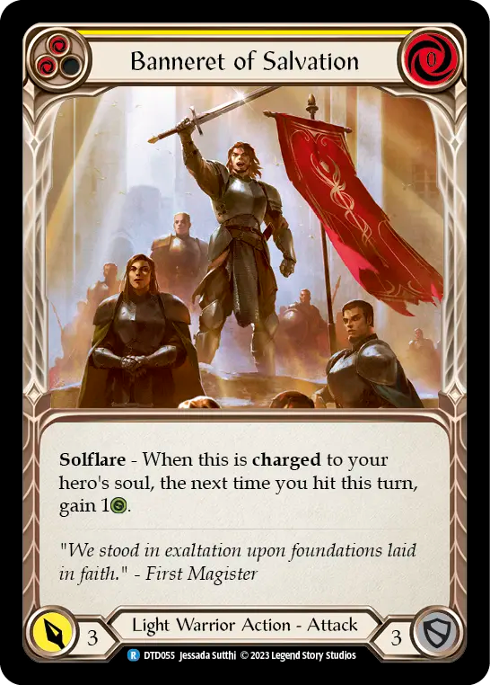 Banneret of Salvation — Dusk till Dawn (DTD-055) Flesh and Blood card