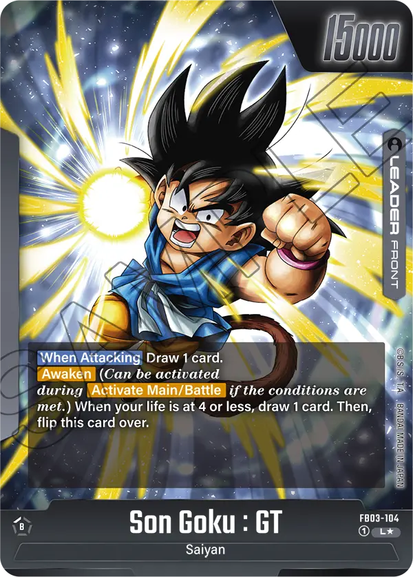 Son Goku : GT // Son Goku : GT (FB03-104)  (V.2 - Alternate Art) - Raging Roar [Fusion World] (Alternate Art) [FB03-104]