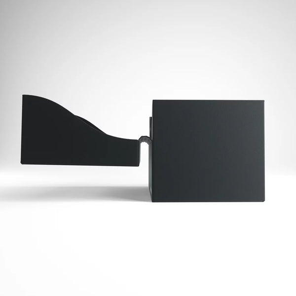 Zijaanzicht van Gamegenic Side Holder 100+ XL Black met Cobra Neck-deksel 180 graden geopend