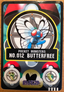 Buterfree #012 Pokemon Japanese 1997 Sealdass Sticker Card Pocket Monster
