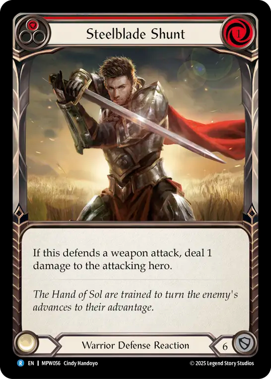 Steelblade Shunt (Red) (Regular) - Mastery Pack: Warrior (Rare) [MPW-056] Image principale du produit