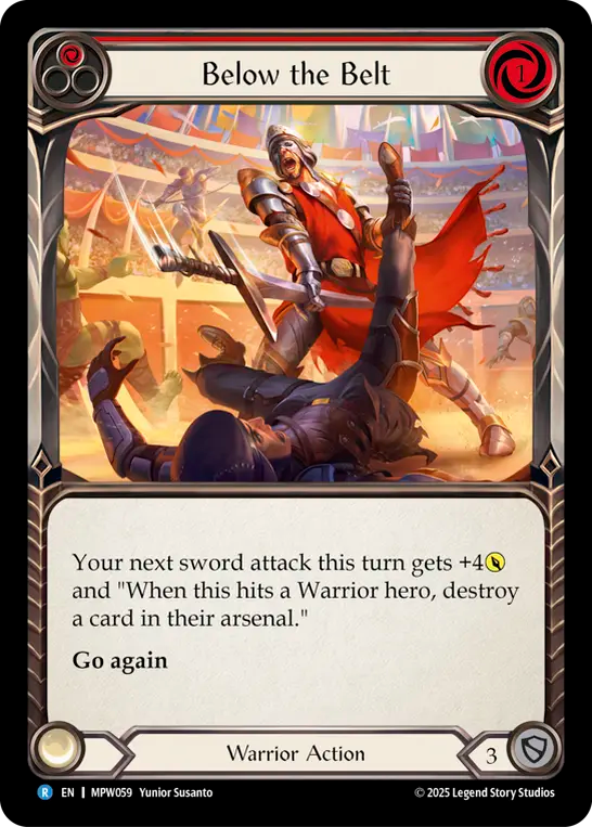 Below the Belt (Regular) - Mastery Pack: Warrior (Rare) [MPW-059] Image principale du produit
