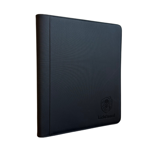 LichGuard Premium Toploader Binder – 9-Pocket Black