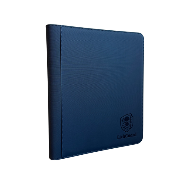 LichGuard Premium Toploader Binder – 9-Pocket Marine Blue