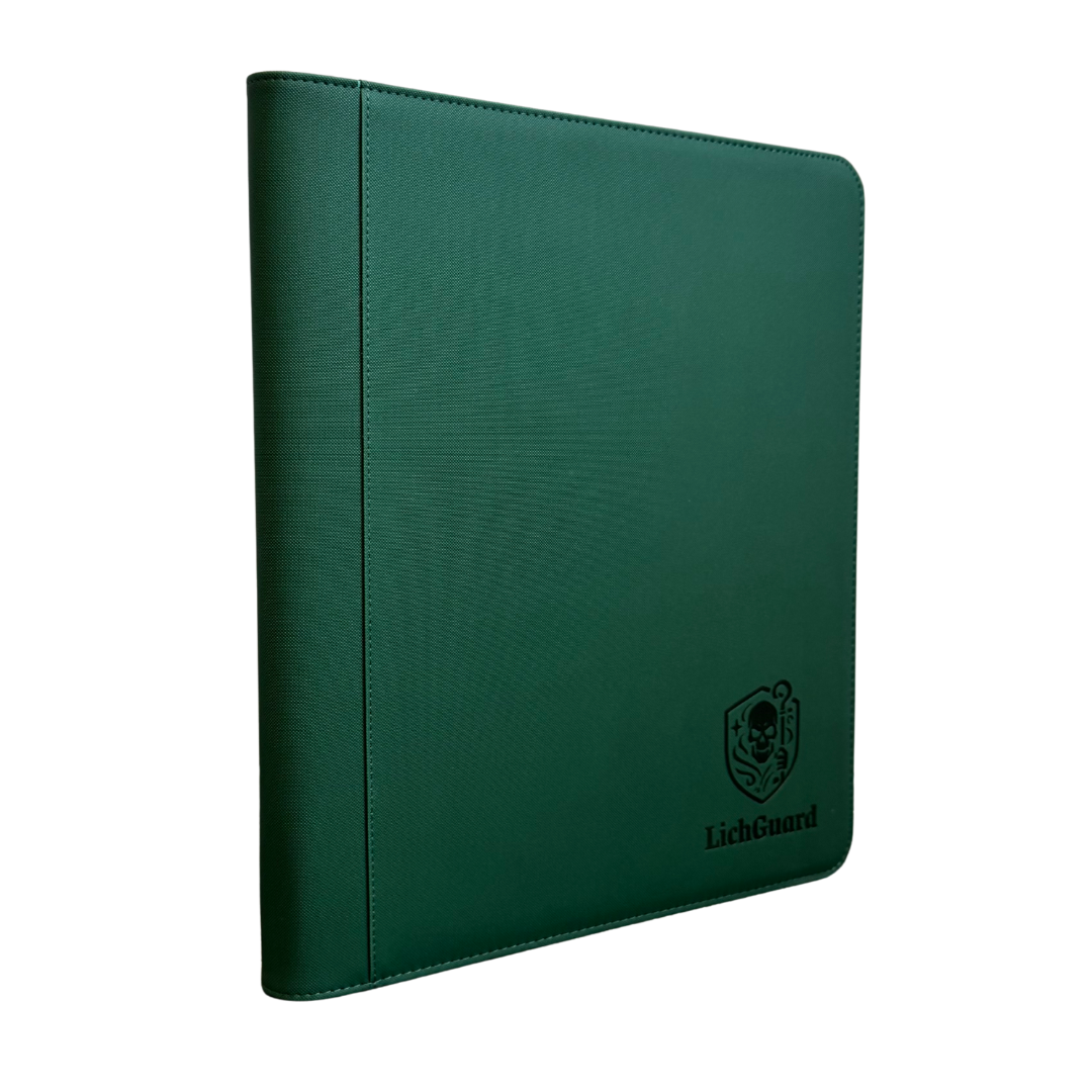 LichGuard Premium Toploader Binder – 9-Pocket Green