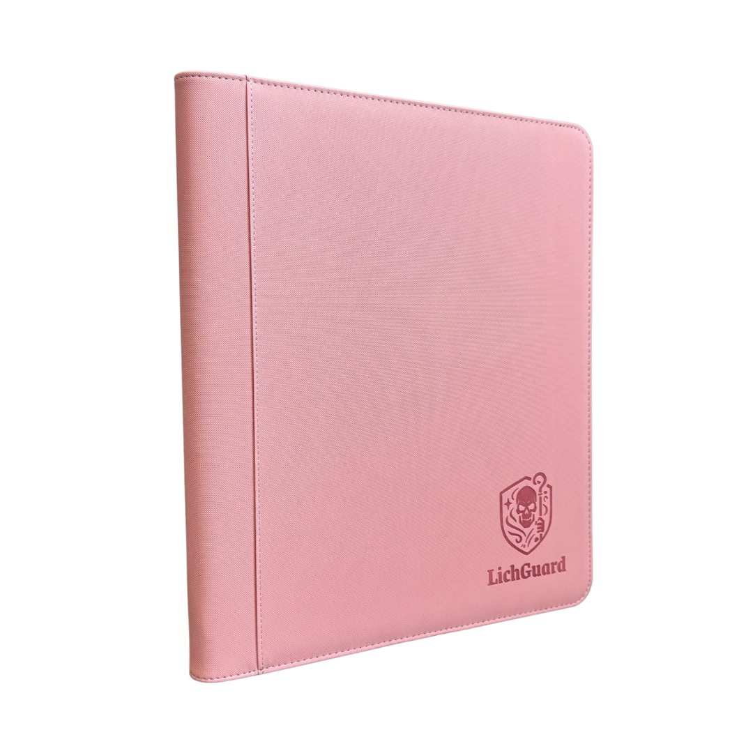 LichGuard Premium Toploader Binder – 9-Pocket Pink