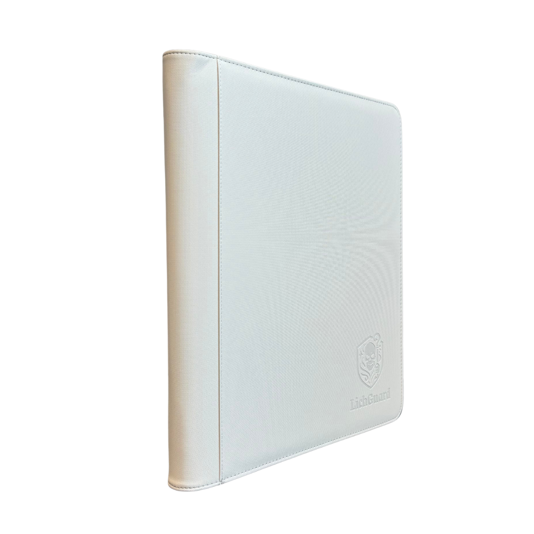 LichGuard Premium Toploader Binder – 9-Pocket White