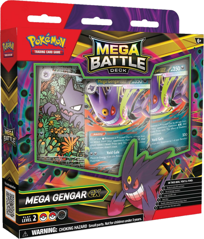 Mega Gengar ex Mega Battle Deck - Mega Evolution Products Hover Image