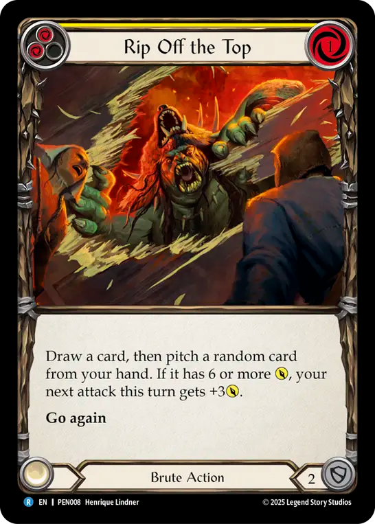 Rip Off the Top — Compendium Of Rathe (PEN-008) Flesh and Blood card