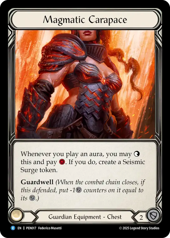 Magmatic Carapace — Compendium Of Rathe (PEN-017) Flesh and Blood card Image principale du produit