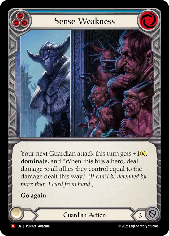 Sense Weakness — Compendium Of Rathe (PEN-021) Flesh and Blood card