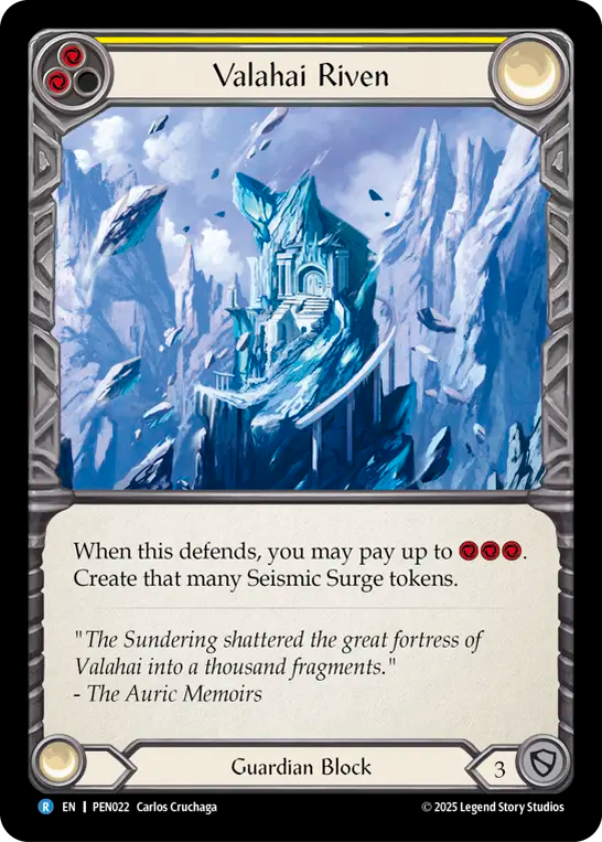 Valahai Riven — Compendium Of Rathe (PEN-022) Flesh and Blood card