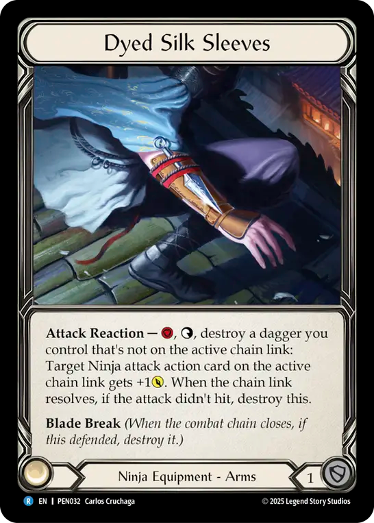 Dyed Silk Sleeves — Compendium Of Rathe (PEN-032) Flesh and Blood card Image principale du produit