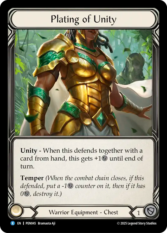 Plating of Unity — Compendium Of Rathe (PEN-045) Flesh and Blood card Image principale du produit