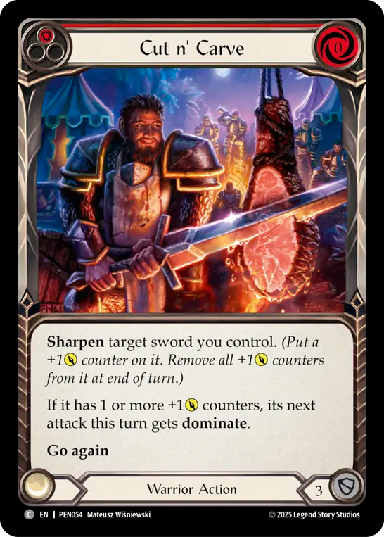 Cut n' Carve (Red) — Compendium Of Rathe (PEN-054) Flesh and Blood card Image principale du produit