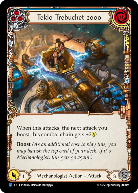 Teklo Trebuchet 2000 — Compendium Of Rathe (PEN-066) Flesh and Blood card Image principale du produit