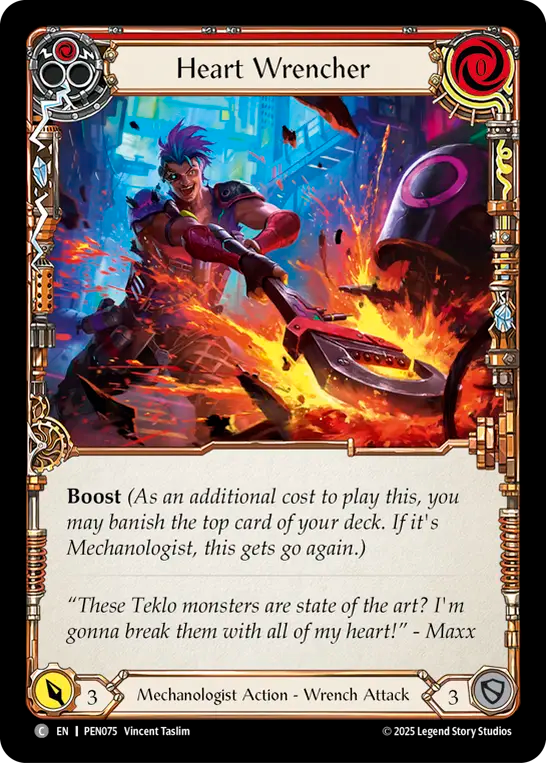 Heart Wrencher (Red) — Compendium Of Rathe (PEN-075) Flesh and Blood card Image principale du produit