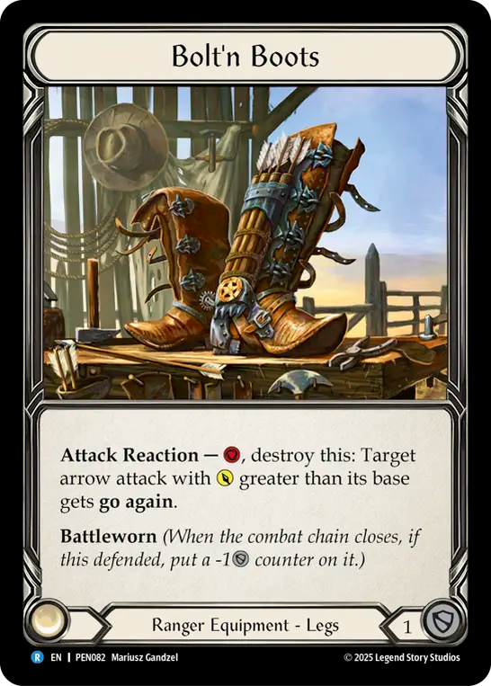 Bolt'n Boots — Compendium Of Rathe (PEN-082) Flesh and Blood card Image principale du produit