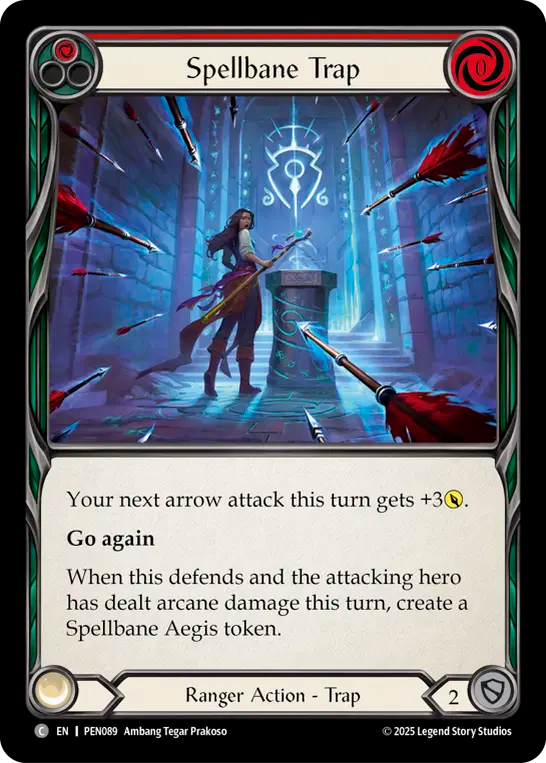 Spellbane Trap (Red) — Compendium Of Rathe (PEN-089) Flesh and Blood card Image principale du produit