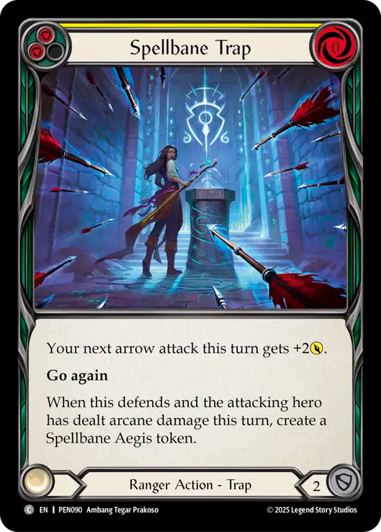 Spellbane Trap (Yellow) — Compendium Of Rathe (PEN-090) Flesh and Blood card Image principale du produit