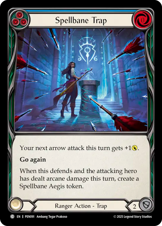 Spellbane Trap (Blue) — Compendium Of Rathe (PEN-091) Flesh and Blood card Image principale du produit