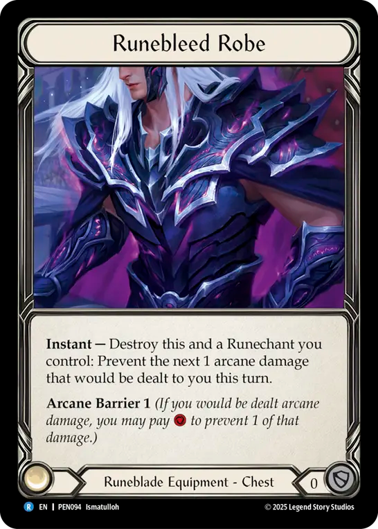 Runebleed Robe — Compendium Of Rathe (PEN-094) Flesh and Blood card