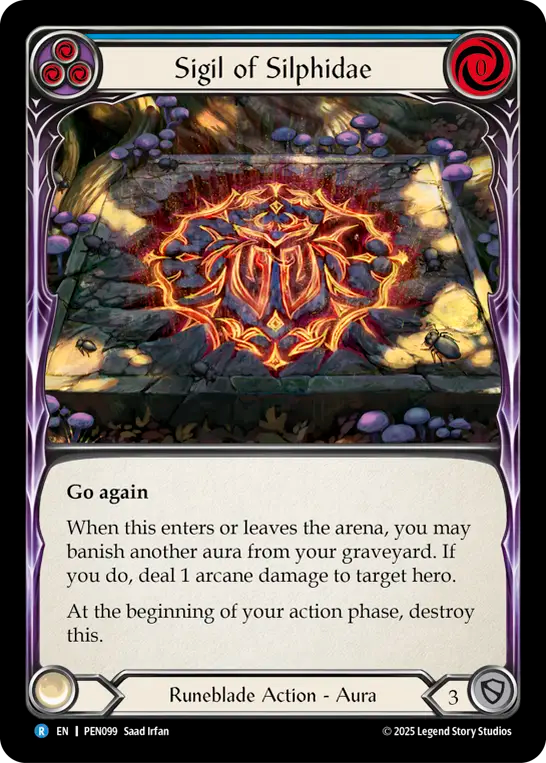 Sigil of Silphidae — Compendium Of Rathe (PEN-099) Flesh and Blood card Image principale du produit