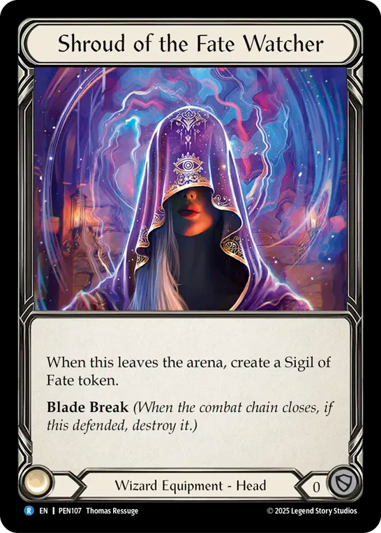 Shroud of the Fate Watcher — Compendium Of Rathe (PEN-107) Flesh and Blood card
