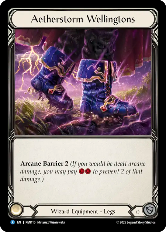 Aetherstorm Wellingtons — Compendium Of Rathe (PEN-110) Flesh and Blood card Image principale du produit