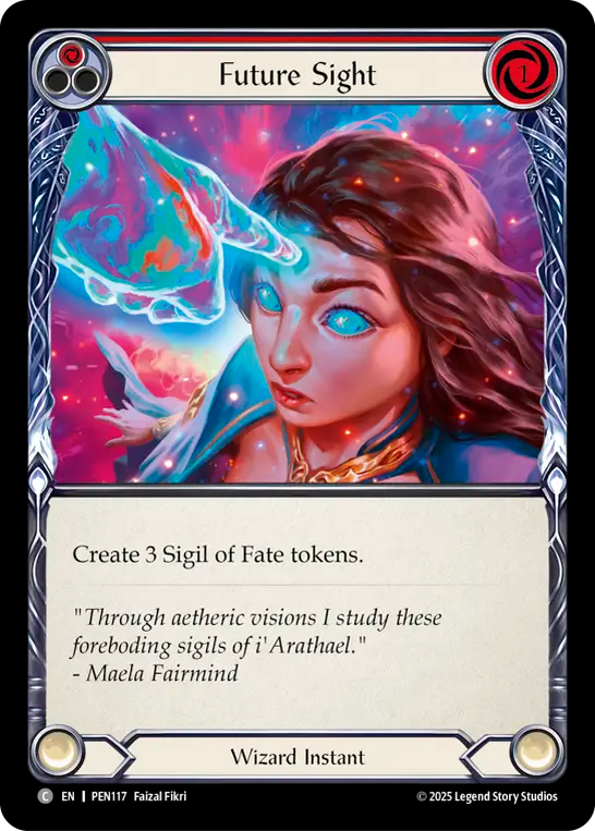 Future Sight (Red) — Compendium Of Rathe (PEN-117) Flesh and Blood card Image principale du produit