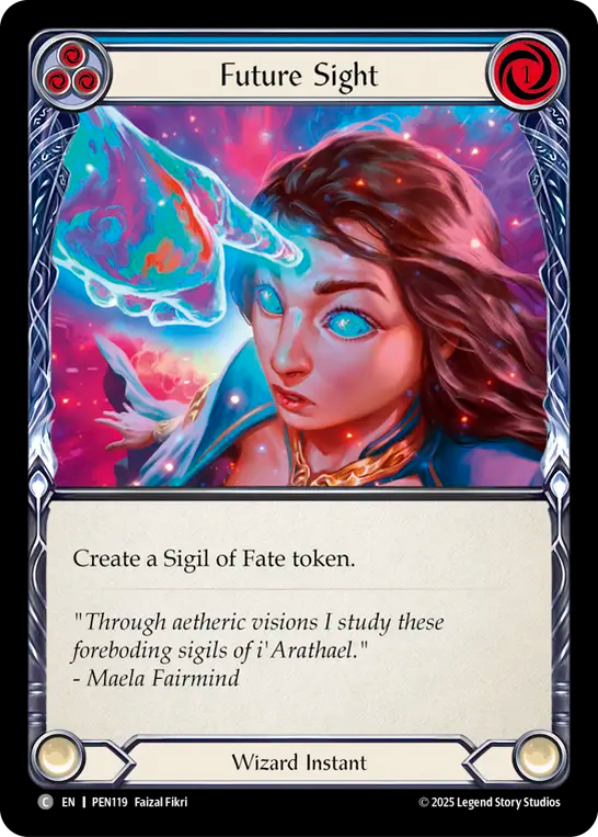 Future Sight (Blue) — Compendium Of Rathe (PEN-119) Flesh and Blood card Image principale du produit