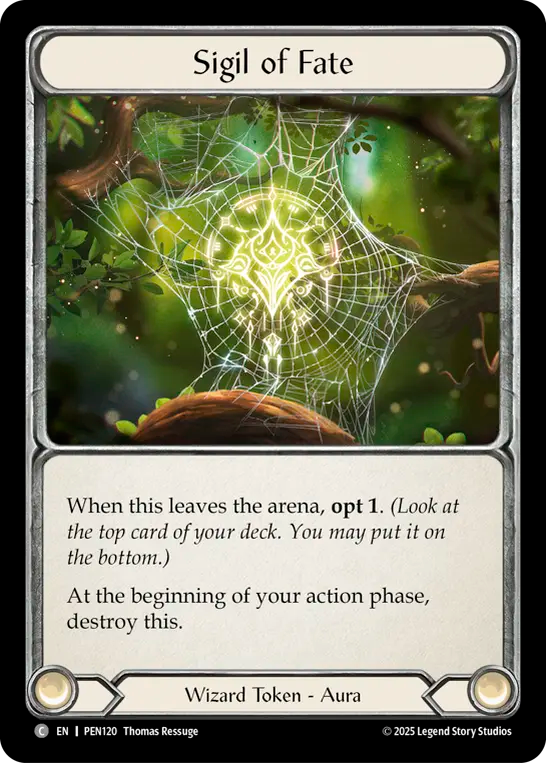 Sigil of Fate (Regular) - Compendium Of Rathe (Token) [PEN-120]