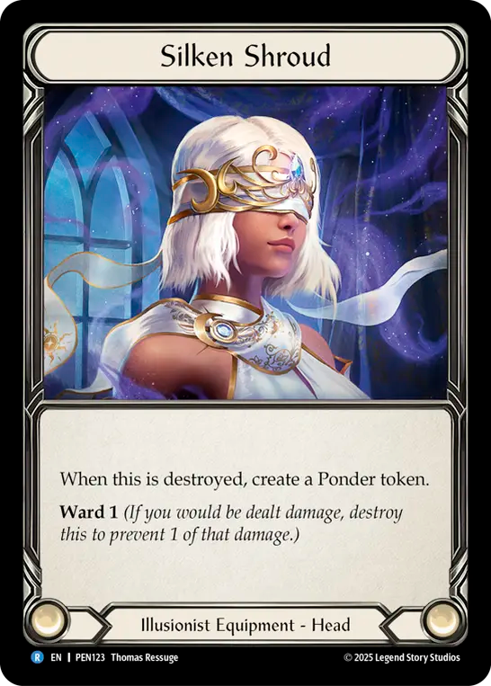 Silken Shroud — Compendium Of Rathe (PEN-123) Flesh and Blood card