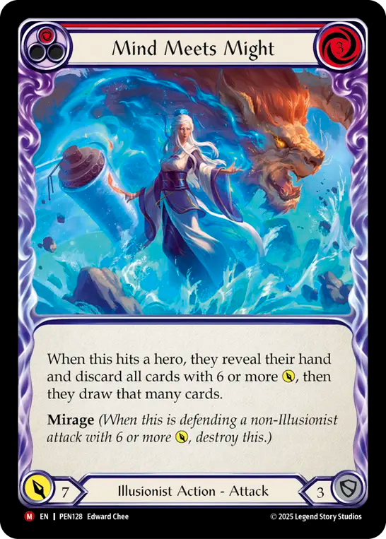 Mind Meets Might — Compendium Of Rathe (PEN-128) Flesh and Blood card