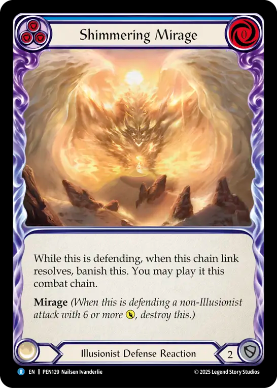 Shimmering Mirage — Compendium Of Rathe (PEN-129) Flesh and Blood card