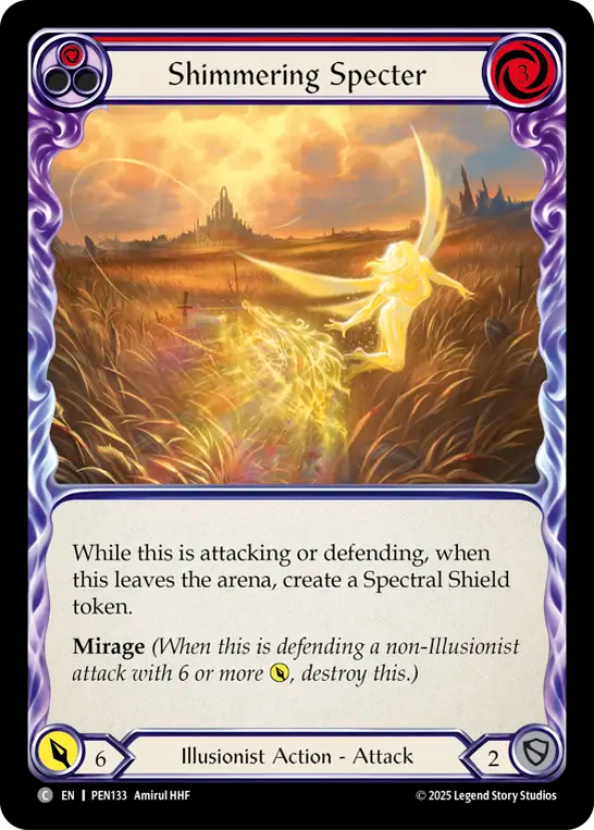 Shimmering Specter (Red) — Compendium Of Rathe (PEN-133) Flesh and Blood card Image principale du produit