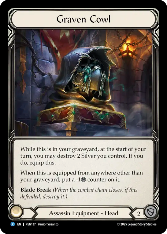 Graven Cowl — Compendium Of Rathe (PEN-137) Flesh and Blood card Image principale du produit