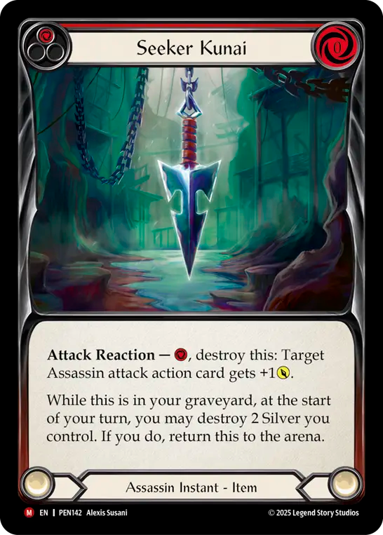 Seeker Kunai — Compendium Of Rathe (PEN-142) Flesh and Blood card