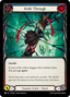 Knife Through (Blue) — Compendium Of Rathe (PEN-149) Flesh and Blood card