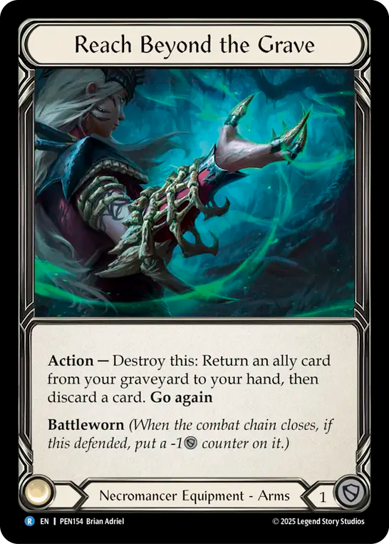 Reach Beyond the Grave — Compendium Of Rathe (PEN-154) Flesh and Blood card