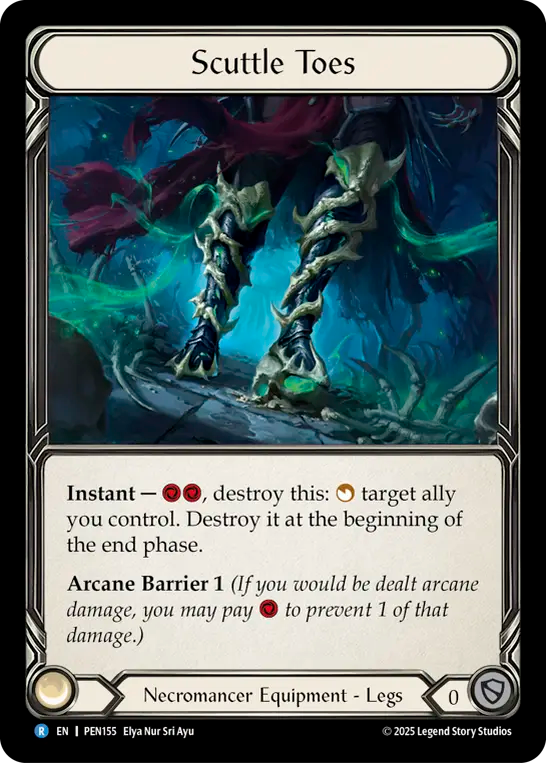 Scuttle Toes — Compendium Of Rathe (PEN-155) Flesh and Blood card Image principale du produit
