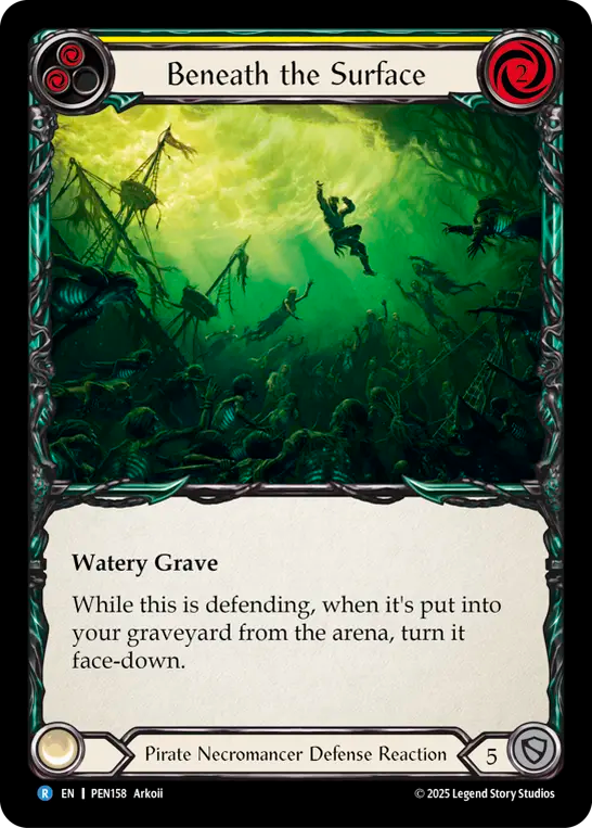 Beneath the Surface — Compendium Of Rathe (PEN-158) Flesh and Blood card Image principale du produit