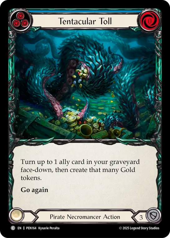 Tentacular Toll (Blue) — Compendium Of Rathe (PEN-164) Flesh and Blood card Image principale du produit