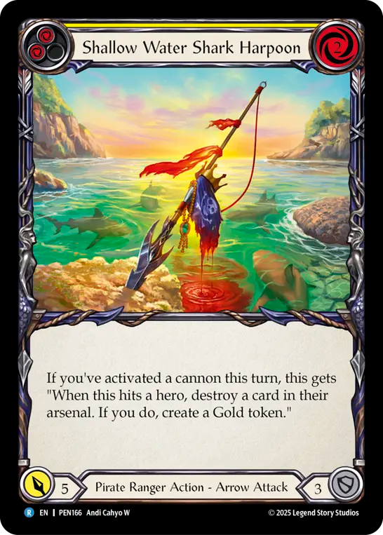 Shallow Water Shark Harpoon — Compendium Of Rathe (PEN-166) Flesh and Blood card