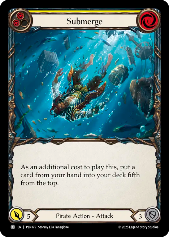 Submerge (Yellow) — Compendium Of Rathe (PEN-175) Flesh and Blood card Image principale du produit