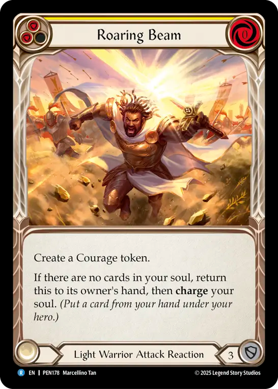 Roaring Beam — Compendium Of Rathe (PEN-178) Flesh and Blood card Image principale du produit