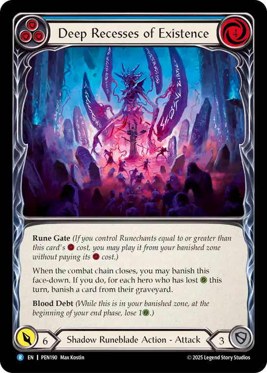 Deep Recesses of Existence — Compendium Of Rathe (PEN-190) Flesh and Blood card