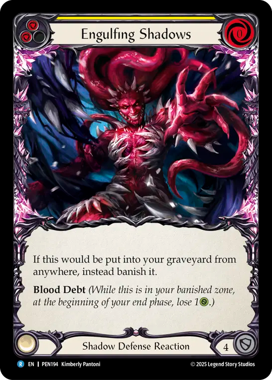 Engulfing Shadows — Compendium Of Rathe (PEN-194) Flesh and Blood card