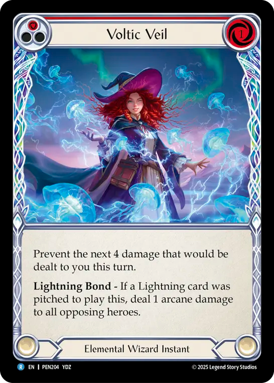 Voltic Veil — Compendium Of Rathe (PEN-204) Flesh and Blood card